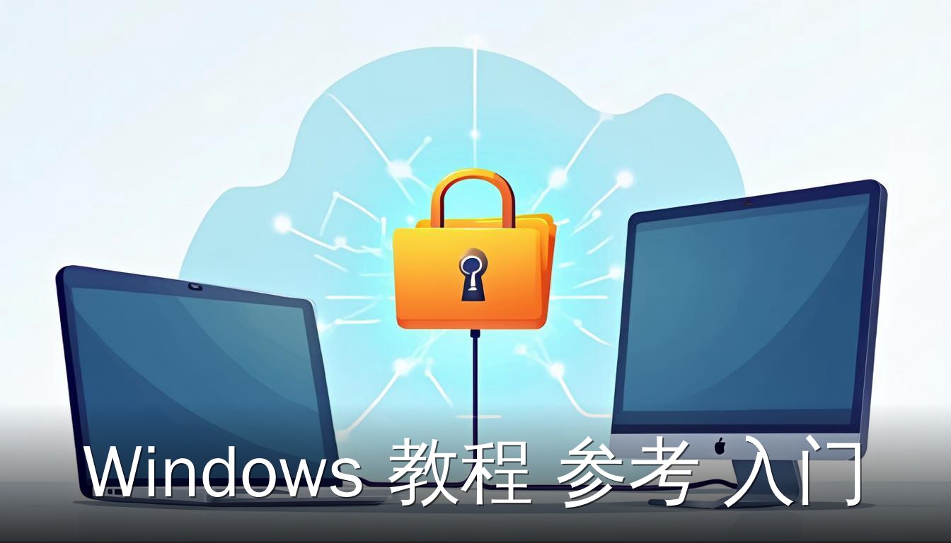 Windows 教程 参考 入门教程 网络共享文件夹 设置 示意图