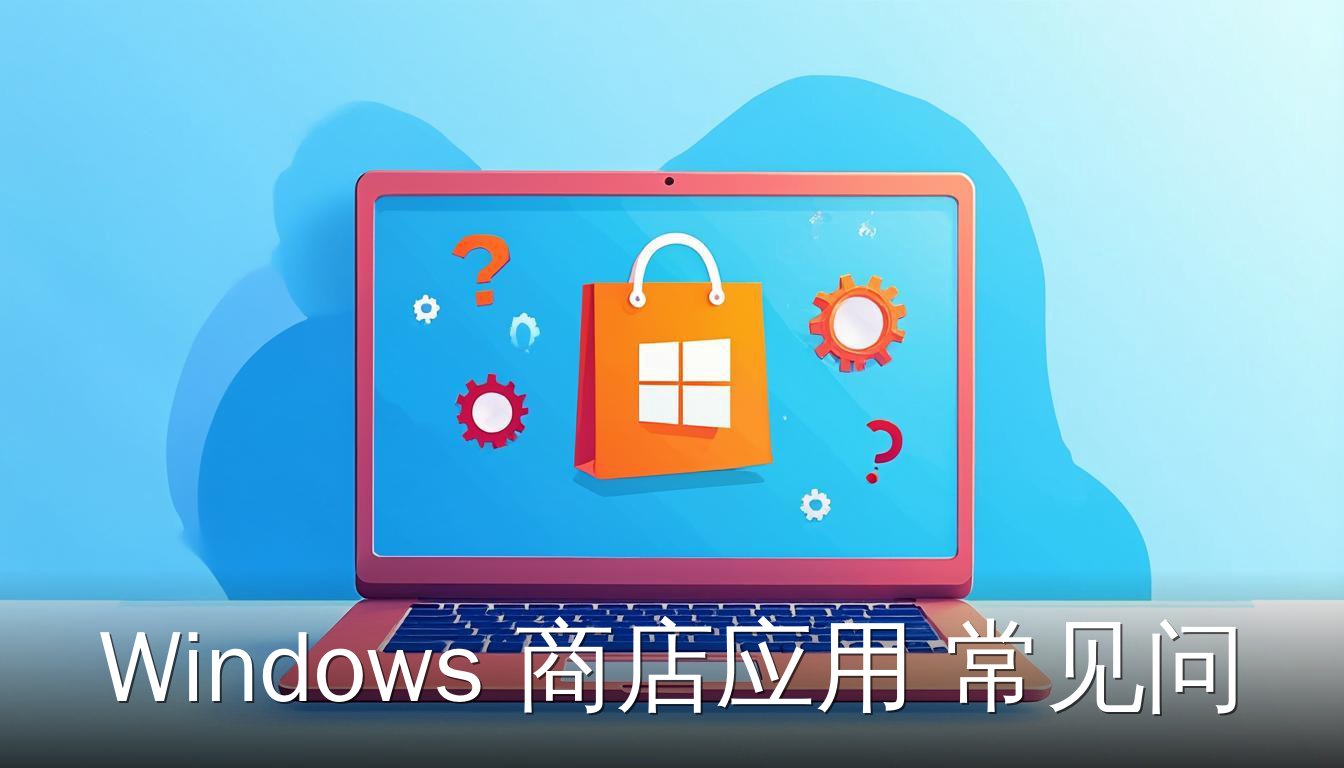Windows商店应用常见问题 笔记本电脑屏幕显示商店图标和问号