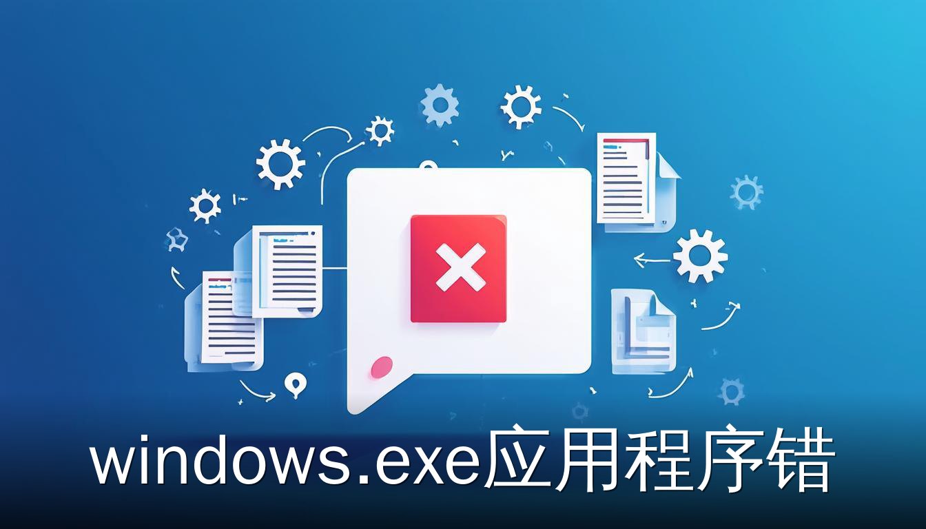 windows.exe应用程序错误对话框图标与系统文件背景