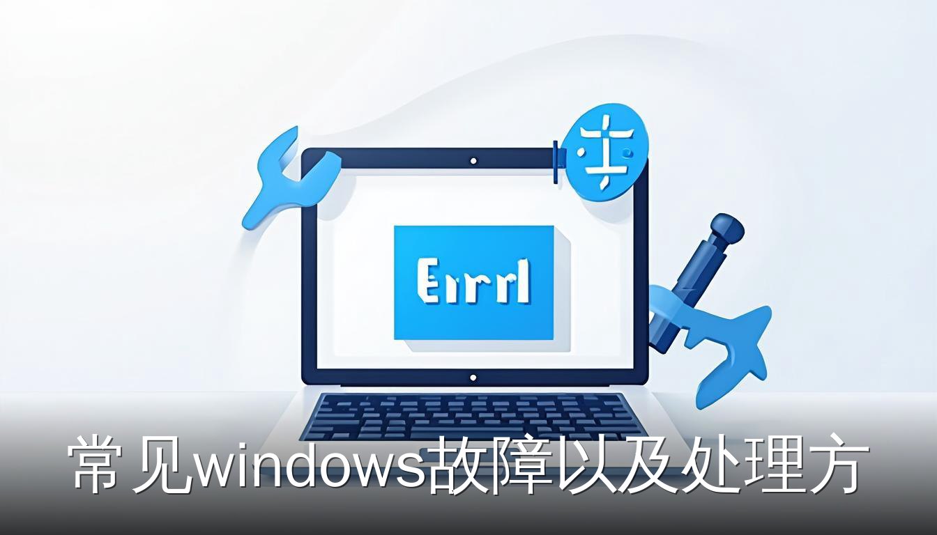 常见windows故障以及处理方法：笔记本电脑与维修工具图标