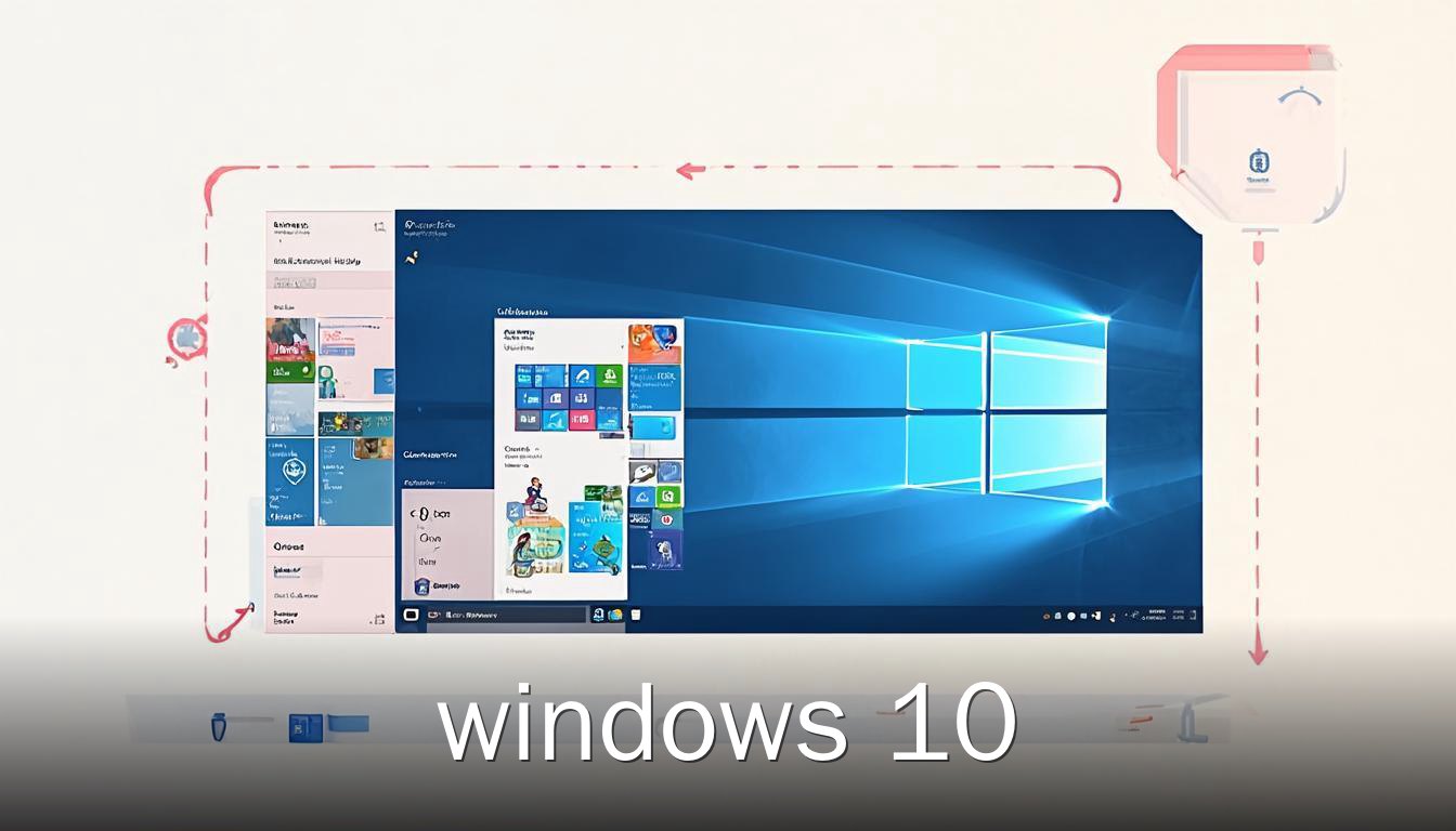 Windows 10 开始菜单界面，包含应用列表和动态磁贴